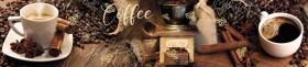 Кухонный фартук Кофейная Арабика мерцание золото в Нерюнгри - neryungri.katalogmebeli.com | фото