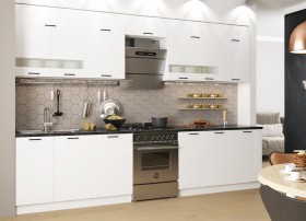Кухонный гарнитур Дуся 1600 мм верх Цемент/низ Белый бриллиант в Нерюнгри - neryungri.katalogmebeli.com | фото 5