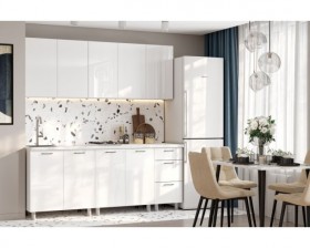 Кухонный гарнитур Модерн New 2 м (Белый глянец Бруно) в Нерюнгри - neryungri.katalogmebeli.com | фото