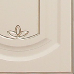 Кухонный гарнитур "Бергамо 1.6" белый/крем патина платина в Нерюнгри - neryungri.katalogmebeli.com | фото 2