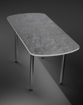 Кухонный стол 1100*700/400 ф 2 Пластик, урбан серый в Нерюнгри - neryungri.katalogmebeli.com | фото 2
