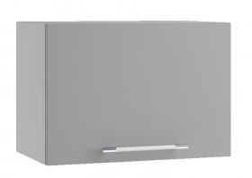 Квадро ПГ 500 шкаф верхний горизонтальный (Белый софт/корпус Серый) в Нерюнгри - neryungri.katalogmebeli.com | фото