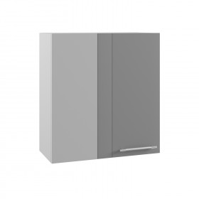 Квадро ПУ 650 шкаф верхний угловой (Железо/корпус Серый) в Нерюнгри - neryungri.katalogmebeli.com | фото