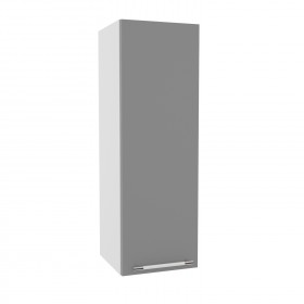 Квадро ВП 300 шкаф верхний высокий (Белый софт/корпус Серый) в Нерюнгри - neryungri.katalogmebeli.com | фото