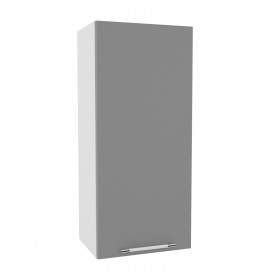 Квадро ВП 400 шкаф верхний высокий (Белый софт/корпус Серый) в Нерюнгри - neryungri.katalogmebeli.com | фото
