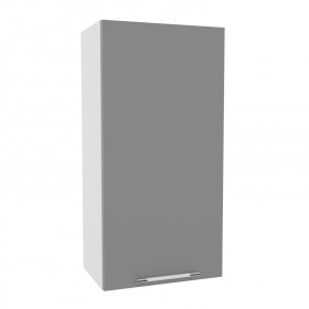 Квадро ВП 450 шкаф верхний высокий (Белый софт/корпус Серый) в Нерюнгри - neryungri.katalogmebeli.com | фото