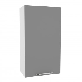 Квадро ВП 500 шкаф верхний высокий (Белый софт/корпус Серый) в Нерюнгри - neryungri.katalogmebeli.com | фото