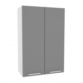 Квадро ВП 600 шкаф верхний высокий (Белый софт/корпус Серый) в Нерюнгри - neryungri.katalogmebeli.com | фото