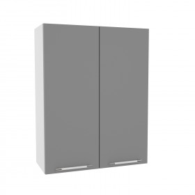Квадро ВП 700 шкаф верхний высокий (Белый софт/корпус Серый) в Нерюнгри - neryungri.katalogmebeli.com | фото