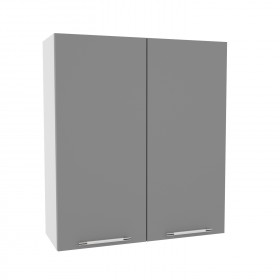 Квадро ВП 800 шкаф верхний высокий (Белый софт/корпус Серый) в Нерюнгри - neryungri.katalogmebeli.com | фото