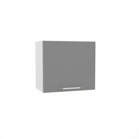 Квадро ВПГ 500 шкаф верхний горизонтальный высокий (Белый софт/корпус Серый) в Нерюнгри - neryungri.katalogmebeli.com | фото