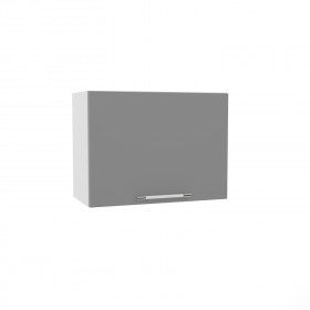Квадро ВПГ 600 шкаф верхний горизонтальный высокий (Белый софт/корпус Серый) в Нерюнгри - neryungri.katalogmebeli.com | фото