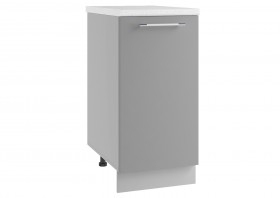 Лофт МС 400 шкаф нижний малой глубины (Штукатурка белая/корпус Серый) в Нерюнгри - neryungri.katalogmebeli.com | фото