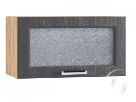 Шкаф Луксор ШВГС 600 (Клен серый/Дуб крафт золотой/верхний/горизонт/стекло) в Нерюнгри - neryungri.katalogmebeli.com | фото