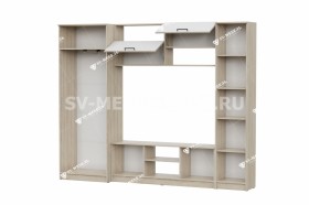 Мебель для гостиной МГС 3 Исполнение 1 Дуб Сонома / Белый в Нерюнгри - neryungri.katalogmebeli.com | фото 3