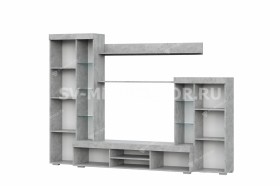 Мебель для гостиной МГС 5 Цемент светлый / Белый в Нерюнгри - neryungri.katalogmebeli.com | фото 4