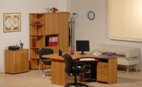 Мебель для персонала Рубин 42 Светлый миланский орех в Нерюнгри - neryungri.katalogmebeli.com | фото 2