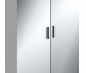Милан СБ-3257 Шкаф 2 дверный Серый в Нерюнгри - neryungri.katalogmebeli.com | фото 3