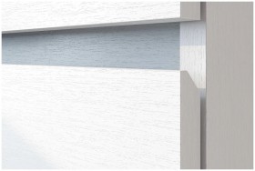Модульная система "Токио" Пенал двухстворчатый Белый текстурный / Белый текстурный в Нерюнгри - neryungri.katalogmebeli.com | фото 3