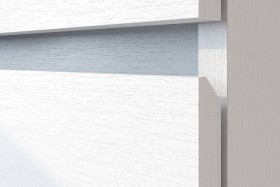 Модульная система "Токио" Тумба прикроватная Белый текстурный / Белый текстурный в Нерюнгри - neryungri.katalogmebeli.com | фото 4
