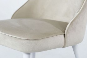 Набор стульев Милан 2 шт (пломбир велюр/белый) в Нерюнгри - neryungri.katalogmebeli.com | фото 5