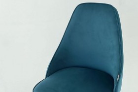 Набор стульев Милан 2 шт (зеленый велюр/черный) в Нерюнгри - neryungri.katalogmebeli.com | фото 2