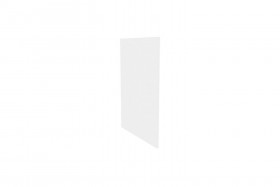 Герда ЛД.272930.000 Фасад панель окончание острова (Белый глянец) в Нерюнгри - neryungri.katalogmebeli.com | фото