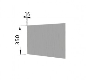 Панель торцевая (для шкафа горизонтального глубокого) ГПГ Капля (Белый) в Нерюнгри - neryungri.katalogmebeli.com | фото