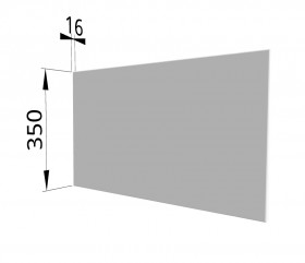 Панель торцевая (для шкафа горизонтального глубокого) ГПГ Ройс (Белый софт) в Нерюнгри - neryungri.katalogmebeli.com | фото