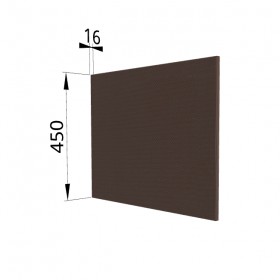 Панель торцевая (для шкафа горизонтального глубокого высокого) ГВПГ Квадро (Шоколад кожа) в Нерюнгри - neryungri.katalogmebeli.com | фото
