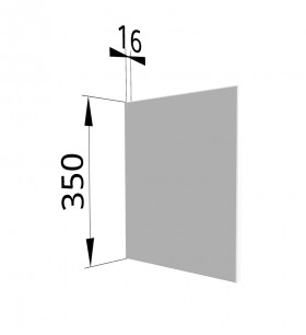 Панель торцевая (для шкафа горизонтального) ПГ Ройс (Белый софт) в Нерюнгри - neryungri.katalogmebeli.com | фото