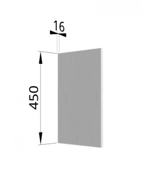 Панель торцевая (для шкафа горизонтального высокого) ВПГ Гранд (Белый) в Нерюнгри - neryungri.katalogmebeli.com | фото