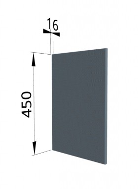 Панель торцевая (для шкафа горизонтального высокого) ВПГ Квадро (Лунный свет) в Нерюнгри - neryungri.katalogmebeli.com | фото