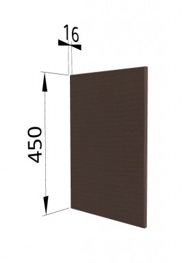 Панель торцевая (для шкафа горизонтального высокого) ВПГ Квадро (Шоколад кожа) в Нерюнгри - neryungri.katalogmebeli.com | фото