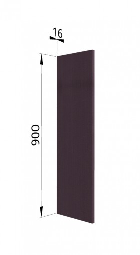Панель торцевая (для шкафа верхнего высокого) ВП Тито, Гарда (Пурпур) в Нерюнгри - neryungri.katalogmebeli.com | фото