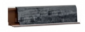 Плинтус LB-37, L=3000мм, каньон (черный) в Нерюнгри - neryungri.katalogmebeli.com | фото 1
