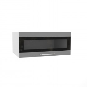 Ройс ГПГСФ 800 Шкаф верхний горизонтальный (Черника софт/корпус Серый) в Нерюнгри - neryungri.katalogmebeli.com | фото