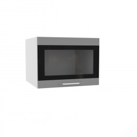 Ройс ГВПГСФ 600 Шкаф верхний горизонтальный (Черника софт/корпус Серый) в Нерюнгри - neryungri.katalogmebeli.com | фото