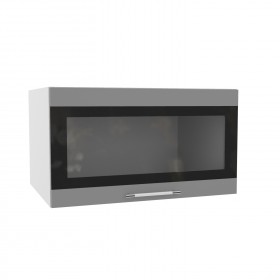Ройс ГВПГСФ 800 Шкаф верхний горизонтальный (Черника софт/корпус Серый) в Нерюнгри - neryungri.katalogmebeli.com | фото