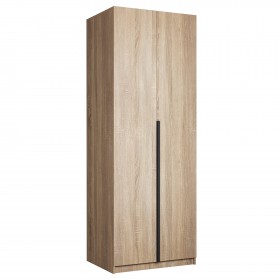 Шкаф 2-х дверный Локер "гармошка" Дуб Сонома (штанга) в Нерюнгри - neryungri.katalogmebeli.com | фото 1