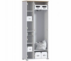 Шкаф 2-х дверный СБ-2889 Мелисса (Белый/Дуб Бунратти) в Нерюнгри - neryungri.katalogmebeli.com | фото 3