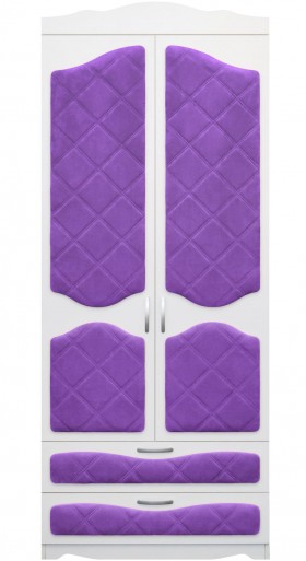Шкаф 2-х створчатый с ящиками серии Иллюзия 32 Фиолетовый в Нерюнгри - neryungri.katalogmebeli.com | фото 1