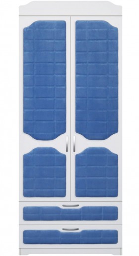 Шкаф 2-х створчатый с ящиками серии Спорт 85 Синий в Нерюнгри - neryungri.katalogmebeli.com | фото