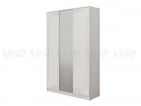 Шкаф 3-х створчатый Афина-1 (Белый/Белый глянец) в Нерюнгри - neryungri.katalogmebeli.com | фото