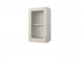 Шкаф с витриной Принцесса (Бежевый/Белый/ширина 400) в Нерюнгри - neryungri.katalogmebeli.com | фото