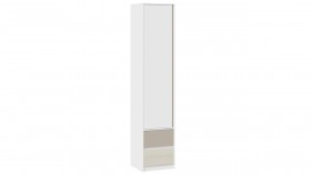 Шкаф для белья комбинированный «Сканди» Дуб Гарден/Белый/Глиняный серый в Нерюнгри - neryungri.katalogmebeli.com | фото 1