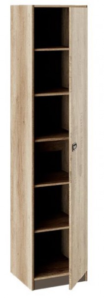 Шкаф для белья «Пилигрим» (Дуб Каньон светлый, Фон серый) в Нерюнгри - neryungri.katalogmebeli.com | фото 2