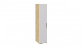 Шкаф для белья с глухой дверью «Квадро» (Бунратти/Белый глянец) в Нерюнгри - neryungri.katalogmebeli.com | фото 2