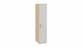 Шкаф для белья с глухой дверью «Квадро» (Бунратти/Белый глянец) в Нерюнгри - neryungri.katalogmebeli.com | фото 3