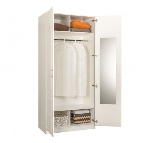 Шкаф для одежды 13.134 Ливерпуль (Белый, ясень ваниль НМ-1012-100 ПВХ) в Нерюнгри - neryungri.katalogmebeli.com | фото 3